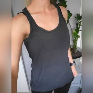 Lululemon size 6 Dark Gray Racerback Tank Top